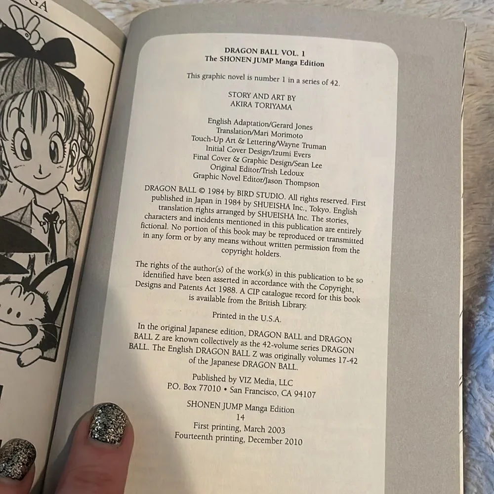 Dragon Ball book volume one 2010
